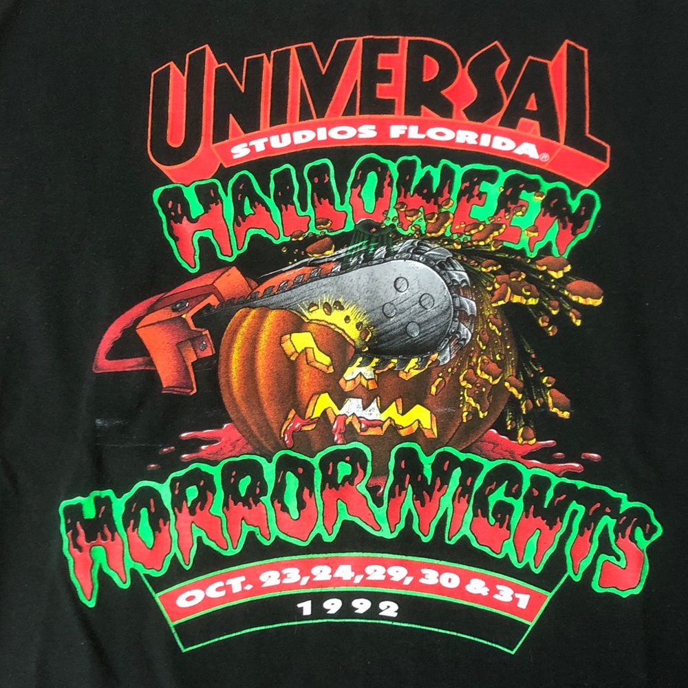 Rare 1992 Universal Studios Halloween Horror T-shirt, XL - Picture 2 of 5